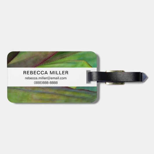 Pflanze Gepäckanhänger (Rückseite horizontal)