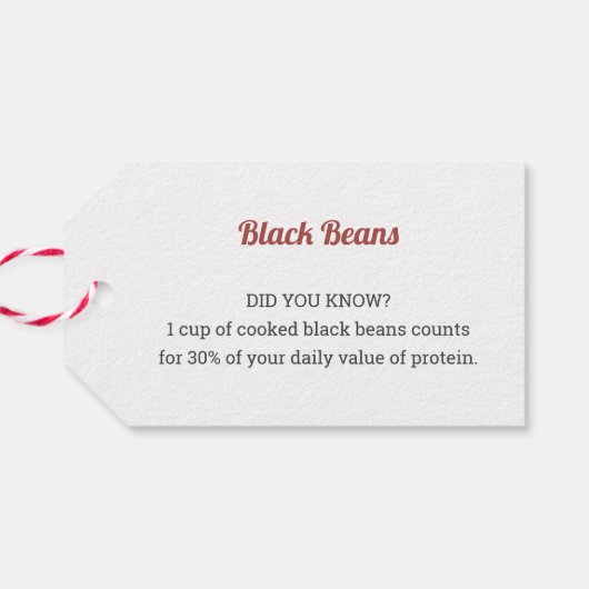 Pflanze-Geschenkmarke Geschenkanhänger (Rückseite Horizontal)