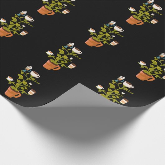 Pflanze Geschenkpapier (Ecke)