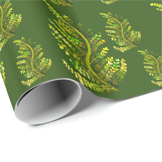 Pflanze Geschenkpapier (Rolleneckpunkt)