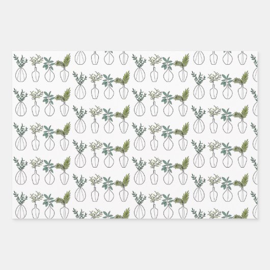 Pflanze  geschenkpapier set (Vorderseite)