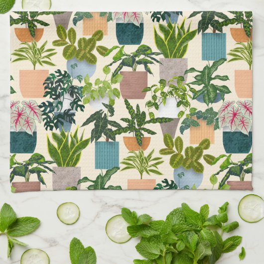 Pflanze Geschirrtuch (Gefaltet)