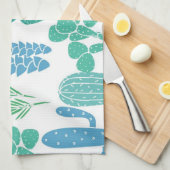 Pflanze Geschirrtuch (Viertel Falte)