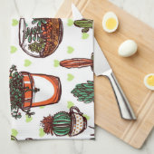 Pflanze Geschirrtuch (Viertel Falte)