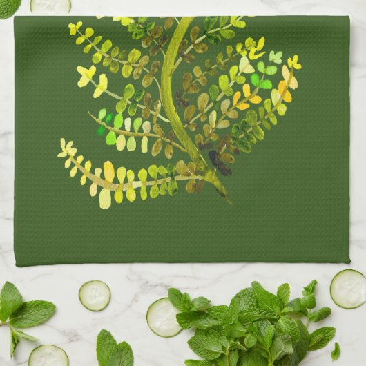 Pflanze Geschirrtuch (Gefaltet)