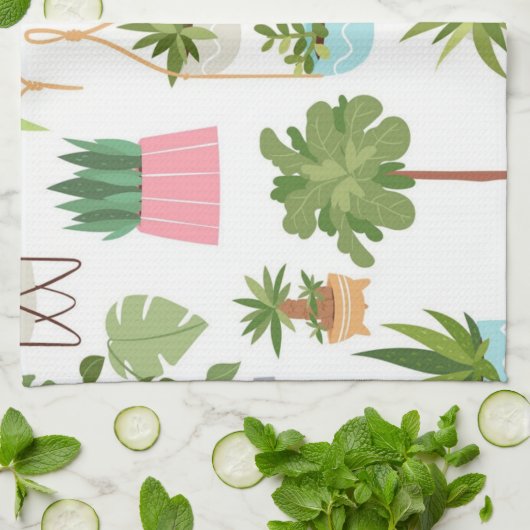 Pflanze Geschirrtuch (Gefaltet)