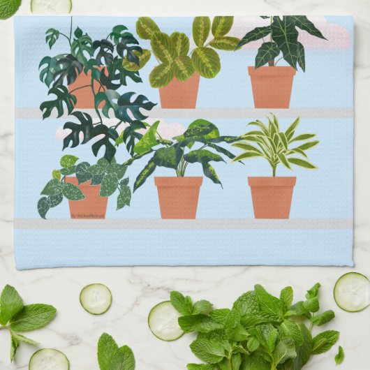 Pflanze Geschirrtuch (Gefaltet)