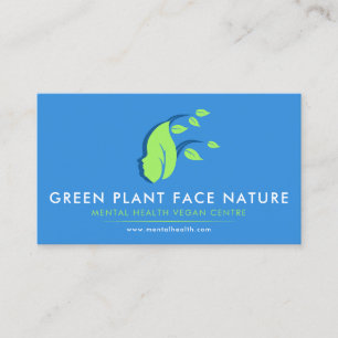Pflanze Gesicht Natur Vegan Visitenkarte