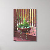 Pflanze gesteppt Leinwand (Vorderseite)