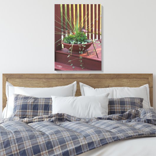 Pflanze gesteppt Leinwand (Insitu (Schlafzimmer))