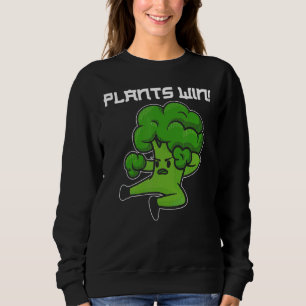 Pflanze gewinnen Veganen vegetarischen Veganismus Sweatshirt