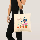 Pflanze gießen Danke Lehrer Geschenk  Tragetasche (Vorderseite (Produkt))