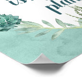 Pflanze Glück | Happines kauft Pflanze Poster (Ecke)