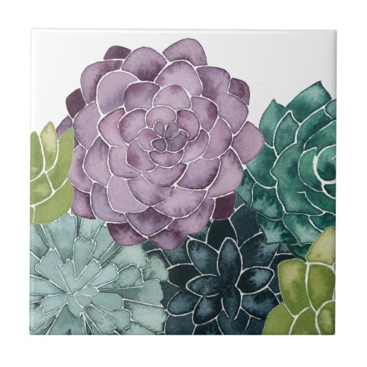 Pflanze Glück | Liebe der Ernte Fliese (Vorderseite)