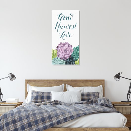 Pflanze Glück | Liebe der Ernte Leinwanddruck (Insitu (Schlafzimmer))