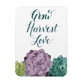 Pflanze Glück | Liebe der Ernte Magnet (Vertikal)