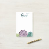 Pflanze Glück | Liebe der Ernte Post-it Klebezettel (Auf Schreibtisch)