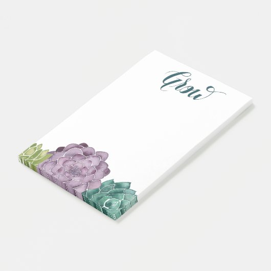 Pflanze Glück | Liebe der Ernte Post-it Klebezettel (angewinkelt)