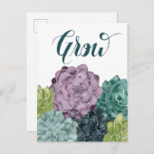 Pflanze Glück | Liebe der Ernte Postkarte (Vorne/Hinten)