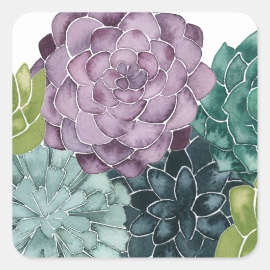 Pflanze Glück | Liebe der Ernte Quadratischer Aufkleber (Vorderseite)