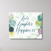 Pflanze Glück | Liebe Lachen Glück Leinwanddruck (Vorderseite)