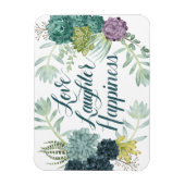 Pflanze Glück | Liebe Lachen Glück Magnet (Vertikal)