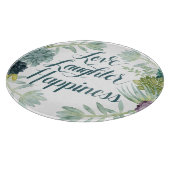 Pflanze Glück | Liebe Lachen Glück Schneidebrett (Ecke)