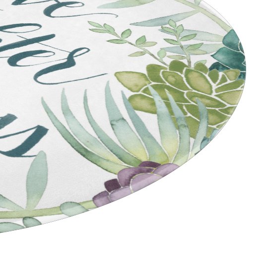 Pflanze Glück | Liebe Lachen Glück Schneidebrett (Ecke)