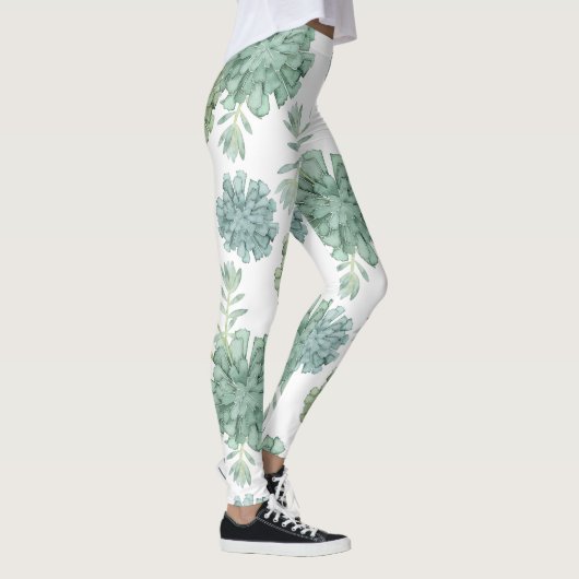 Pflanze Glück | Muster Leggings (Rechts)