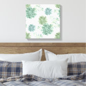 Pflanze Glück | Muster Leinwanddruck (Insitu (Schlafzimmer))