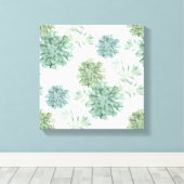 Pflanze Glück | Muster Leinwanddruck (Insitu (Holzboden))