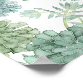 Pflanze Glück | Muster Poster (Ecke)