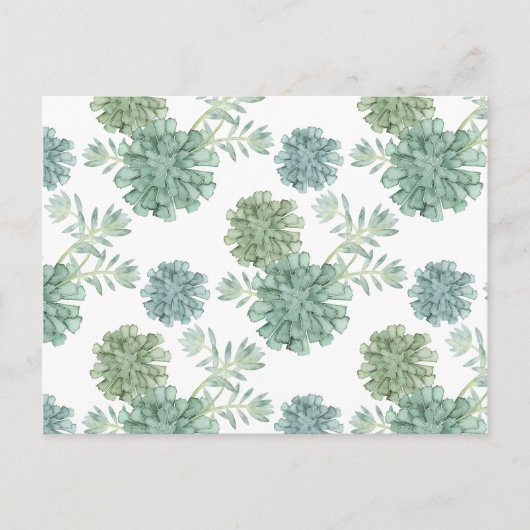 Pflanze Glück | Muster Postkarte (Vorderseite)