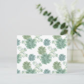 Pflanze Glück | Muster Postkarte (Stehend Vorderseite)