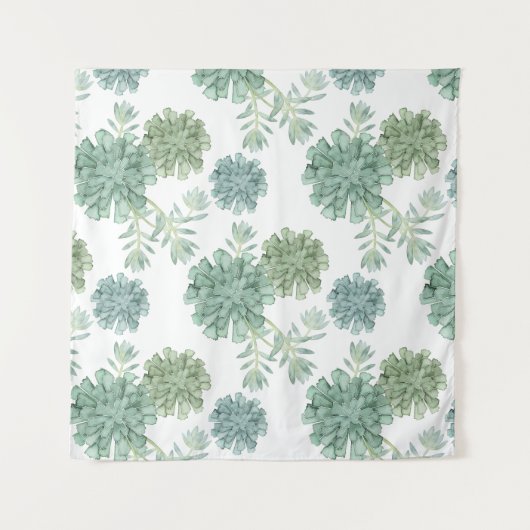 Pflanze Glück | Muster Wandteppich (Vorderseite (Horizontal))