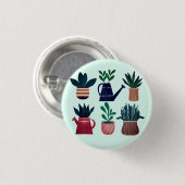 Pflanze glücklich button (Vorne & Hinten)