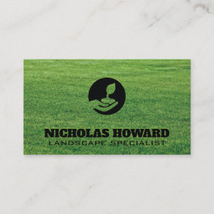 Pflanze Gras Landscaping Business Card Visitenkarte