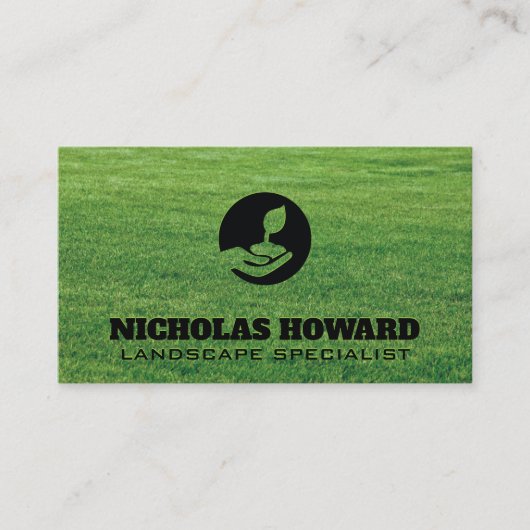 Pflanze | Gras | Landscaping Business Card Visitenkarte (Vorderseite)