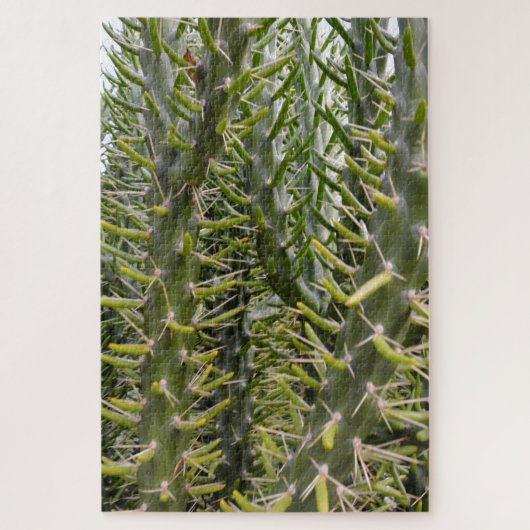 Pflanze "Green Prickly Cactus" Puzzle (Vertikal)