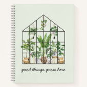 Pflanze "Green Tropical House" Notizblock (Vorderseite)