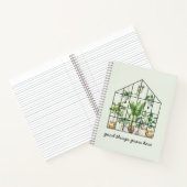 Pflanze "Green Tropical House" Notizblock (Innenseite)