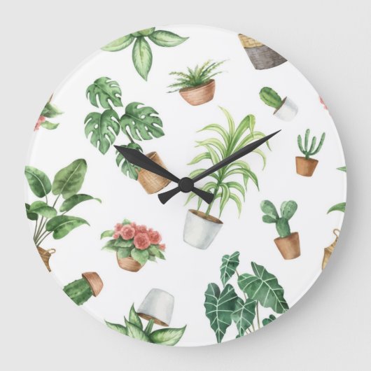 Pflanze Große Wanduhr (Vorderseite)