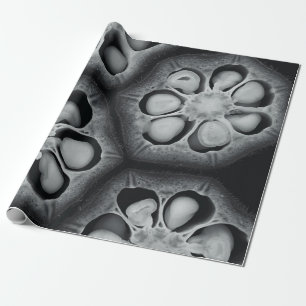 Pflanze grün und schwarz geschenkpapier