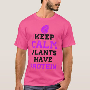 Pflanze haben Protein-Design Vegetarian Workout T-Shirt