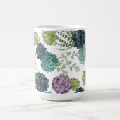 Pflanze Happiness Collection Sukkuläres Muster Kaffeetasse (Mittel)