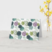 Pflanze Happiness Collection Sukkuläres Muster Karte (Gelbe Blume)