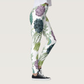 Pflanze Happiness Collection Sukkuläres Muster Leggings (Rechts)