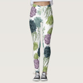 Pflanze Happiness Collection Sukkuläres Muster Leggings (Vorderseite)