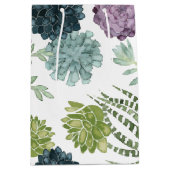 Pflanze Happiness Collection Sukkuläres Muster Mittlere Geschenktüte (Vorderseite)