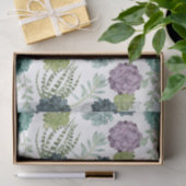 Pflanze Happiness Collection Sukkuläres Muster Seidenpapier (Geschenk)